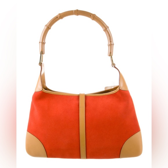 Gucci Vintage Bamboo Suede Jackie Hobo - Picture 2 of 4